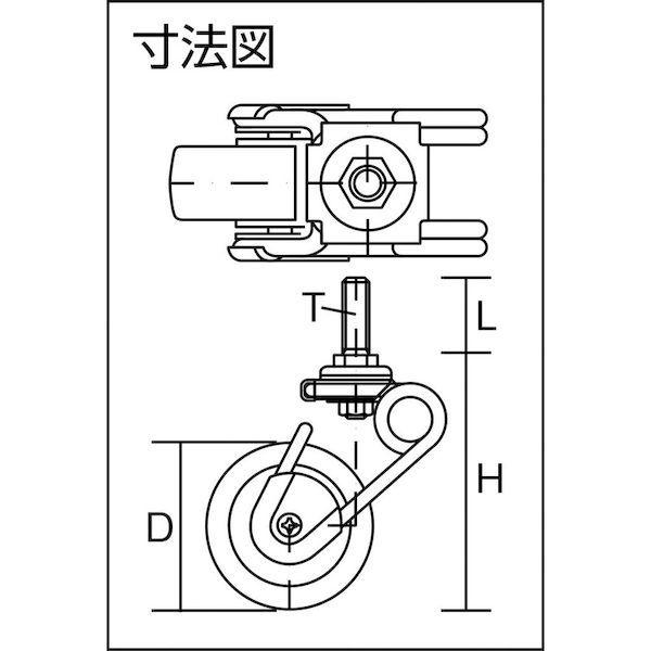 あすつく対応 「直送」 シシク  SUSAJTS6SJ75U 緩衝キャスター５ ステンレス製 自在 ネジ込み ７５径 ウレタン車 | ブランド登録なし | 01