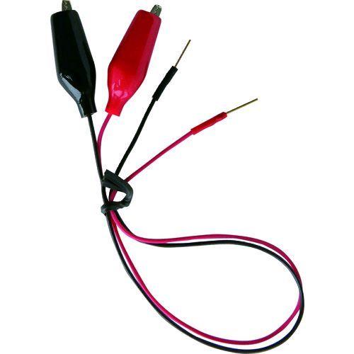 あすつく対応 「直送」 テイシン電機  TLA50 テストリード２５ｃｍチェックピン⇔シールドクリップＳ ２本入 | 