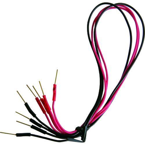 あすつく対応 「直送」 テイシン電機  TLA52 ジャンバーテストリード ２５ｃｍ チェックピン⇔チェックピン ４本 | 