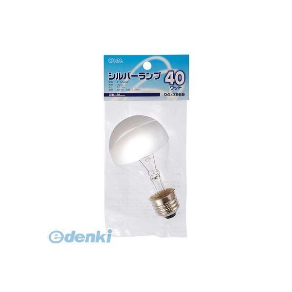 オーム電機 LB-PS6640T-SL シルバーランプPS60 E26 40W LBPS6640TSL LB-PS6640T-SL | 