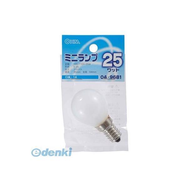 オーム電機 LB-S3425-F ミニランプ（S35/25W/フロスト/E14） LBS3425F LB-S3425-F S35型 | 