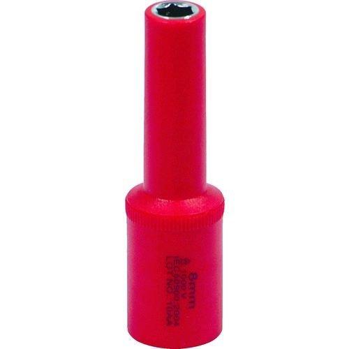 あすつく対応 「直送」 Ｔｅｃｈ−ＥＶ OLC652008SA 絶縁ソケット ３／８ ディープ ６角 対辺寸法８ｍｍ | ブランド登録なし