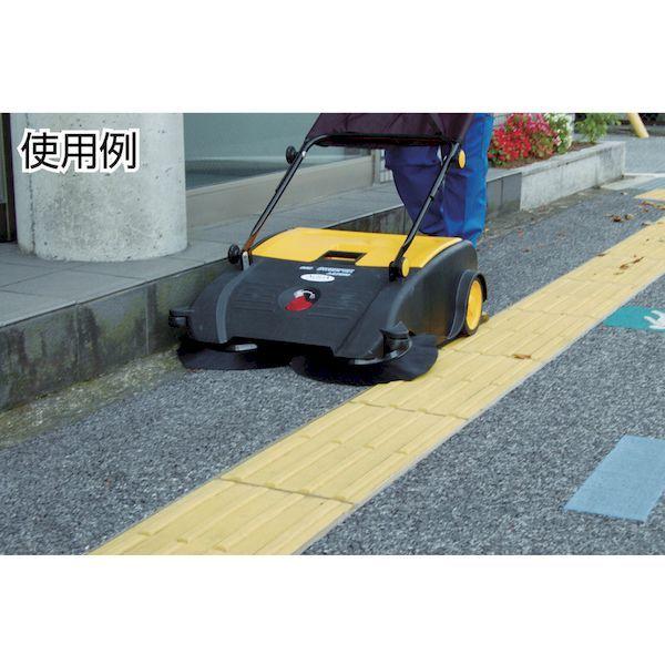 【個数：1個】 アクア AJL750S 直送 代引不可・他メーカー同梱不可 手押し式 エコスイーパー 両サイドブラシ付 床 |  | 01