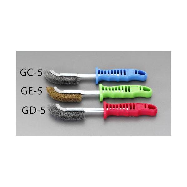エスコ EA109GD-5 ２２５ｍｍ　ワイヤーブラシ（スチール製／グリップ付） EA109GD5【キャンセル不可】 | 