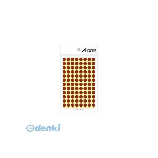 A-one エーワン 07007 カラーラベル 丸型 ９ｍｍφ 茶【１Ｐ１４シート（１４５６片）】 丸型9mm径 スリーエム 3M | 