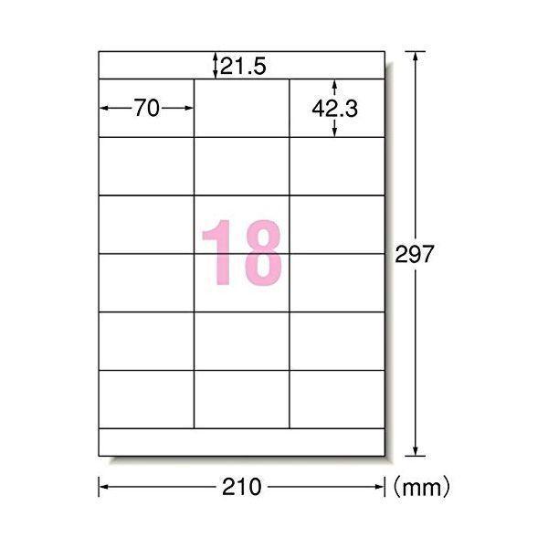 A-one エーワン 28186 パソコンプリンタ＆ワープロラベルシール［プリンタ兼用］　ＮＥＣ文豪３列　１８面　１００シート入 |  | 01