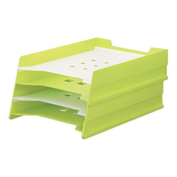 リヒトラブ LIHIT LAB. A-7300-6 マルチレタートレー Ａ４ ６黄緑 LIHITLAB A4タテ A7300-6 | 