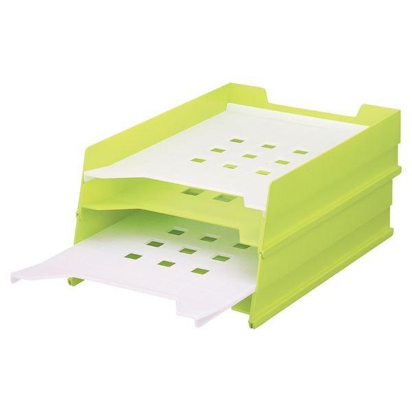リヒトラブ LIHIT LAB. A-7300-6 マルチレタートレー Ａ４ ６黄緑 LIHITLAB A4タテ A7300-6 |  | 03