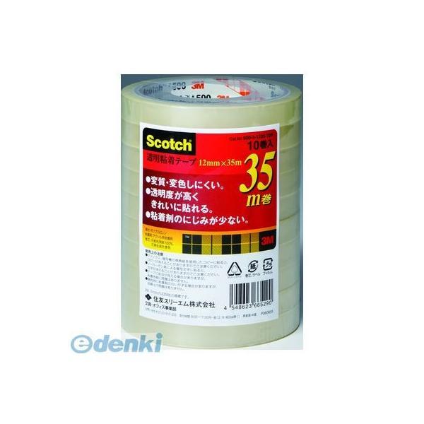 3M（スリーエム） ［500-3-1235-10P］ 透明粘着テープ【１０巻】 5003123510P スコッチ | 