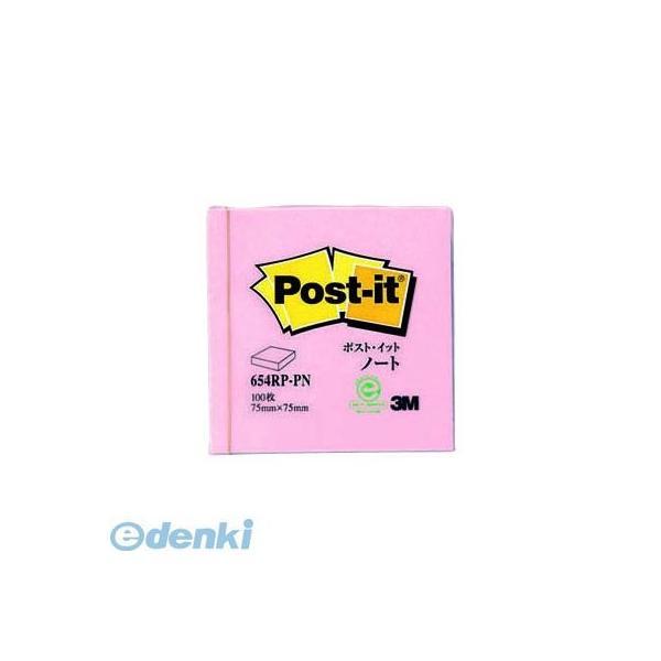3M スリーエム 654RP-PN 再生紙ノート ピンク【１個】 654RPPN ポストイット ノート再生紙スタンダードカラー | 