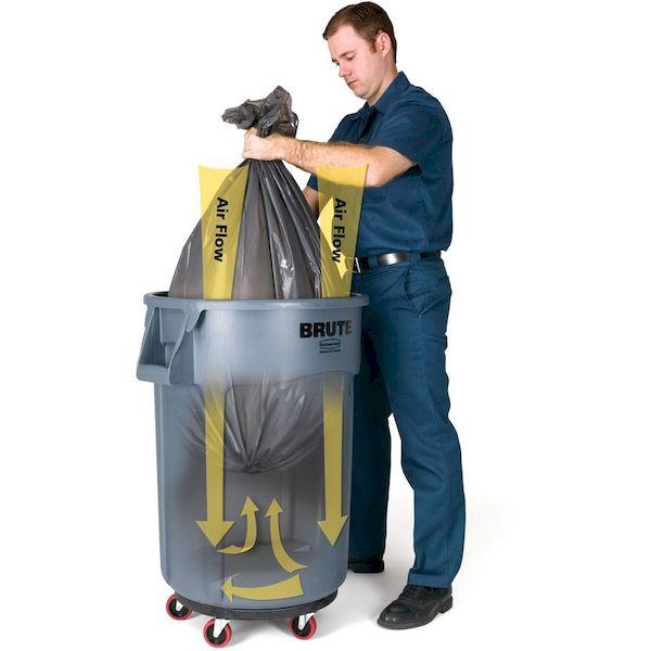 ニューウェル・ラバーメイド社 エレクター 1867531 直送 代引不可 ラウンドブルートコンテナ スリット付き １２１．１Ｌ ブラック |  | 05