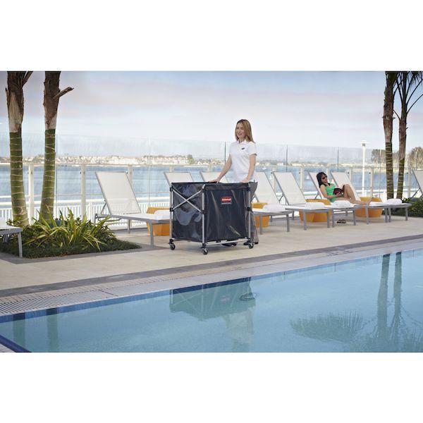 ニューウェル・ラバーメイド社 エレクター 1881749 直送 代引不可・他メーカー同梱不可 Ｘカート　シングルタイプ　ブラック |  | 10