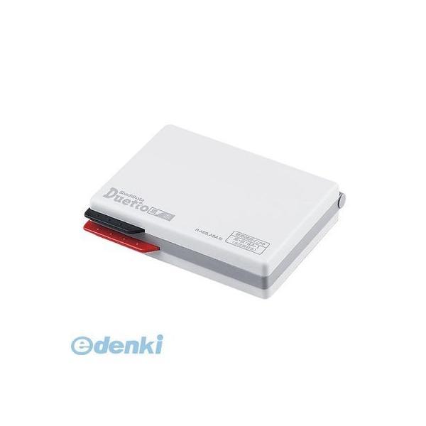 シヤチハタ  HFW-2ECアカ/クロ デュエット スタンプ台（エコス）黒／赤【１個】 HFW2ECアカ/クロ スタンプ台黒 | 