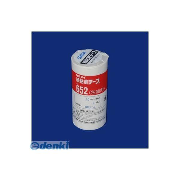 積水化学工業  NO.652 30X18-4P 紙粘着テープ６５２ ３０Ｘ１８ ４個入 NO.65230X184P K652X06 | 