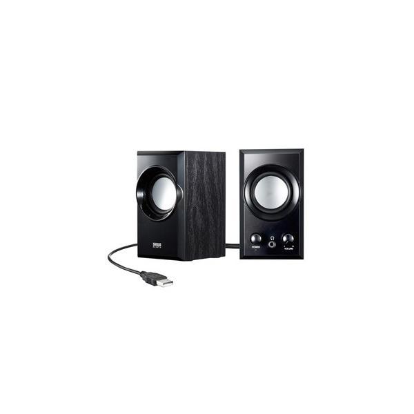 サンワサプライ  MM-SPU7BK USBスピーカー(ブラック） MMSPU7BK PCスピーカー SUPPLY SANWA | 