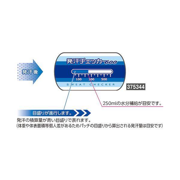 緑十字 375344 熱中症予防対策商品 発汗チェッカー 10枚1組 | 