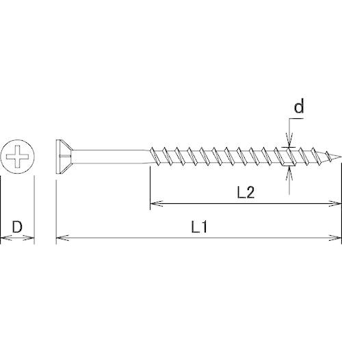 あすつく対応 「直送」 ダイドーハント  00045795 ユニクロ コーススレッド フレキ頭 ４．５ｘ９０ 約２００本入 ユニクロ フレキ頭 |  | 03