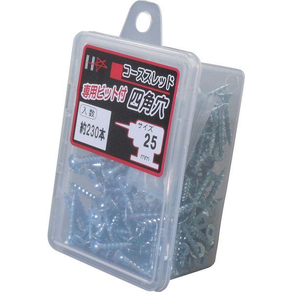 あすつく対応 「直送」 ダイドーハント  10176650 ＨＣ 四角穴コース ＃２ビット付 ２５ 約２３０本 |  | 02