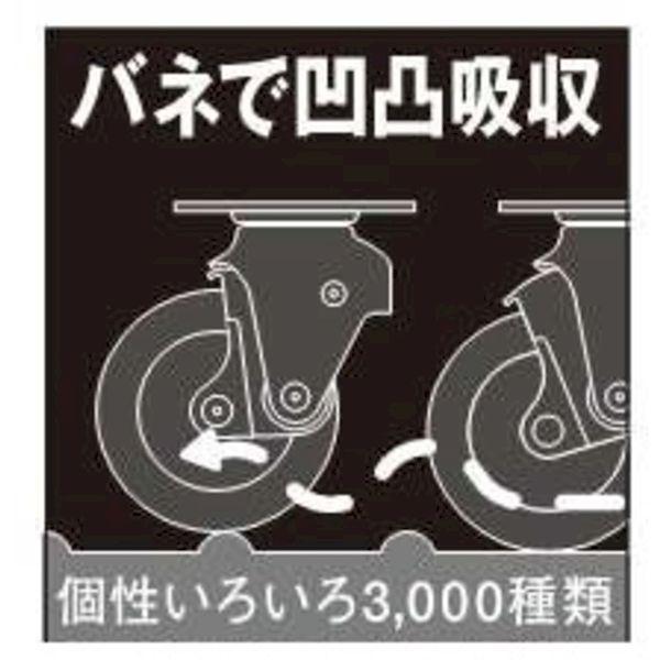 ハンマーキャスター 935BEAFR100M1229 クッションキャスターねじ込み旋回式ゴム車輪 １００ｍｍ 線径２．９ｍｍ ＳＰ付 |  | 01