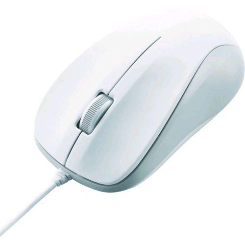 あすつく対応 「直送」 エレコム MK6URWHRS ＵＳＢ光学式マウス Ｍサイズ ホワイト | 