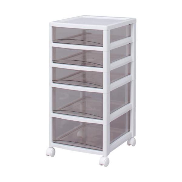 アイリスオーヤマ  SCE320BR ２２１２７４ スーパークリアチェスト ホワイト／クリアブラウン 浅３段深２段タイプ IRIS | 