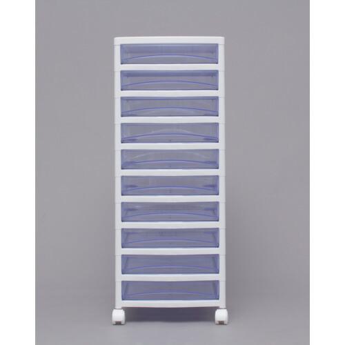 アイリスオーヤマ  SCES1000BL ２２１３００ スーパークリアチェスト ホワイト／クリアブルー １０段タイプ IRIS |  | 01