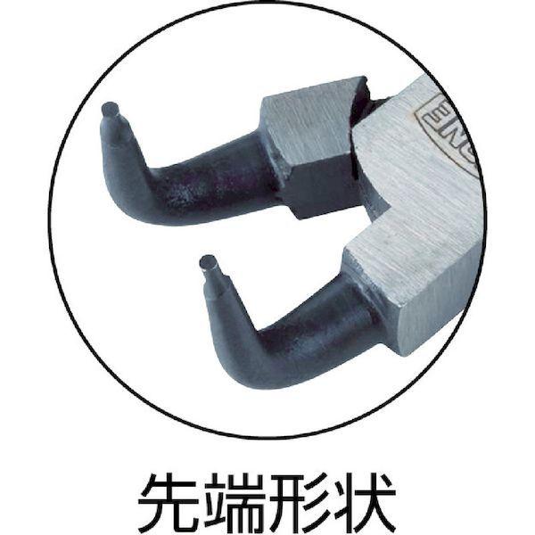 あすつく対応 「直送」 前田金属工業  SRPH175B スナップリングプライヤ ベントタイプ 穴用 全長１７０ｍｍ リング使用範囲１９〜６０ｍｍ S |  | 01