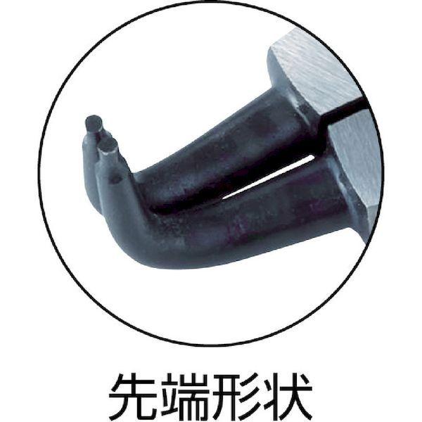 あすつく対応 「直送」 前田金属工業  SRPS125B スナップリングプライヤ ベントタイプ 軸用 全長１３０ｍｍ リング使用範囲１０〜２５ｍｍ SRPS-125B トネ |  | 01