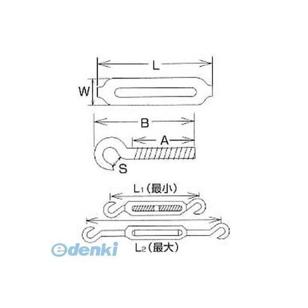 水本機械製作所  TB3H ステンレス 枠式ターンバックル フック＆フック 捻子径Ｍ３ TB-3H MIZUMOTO |  | 01