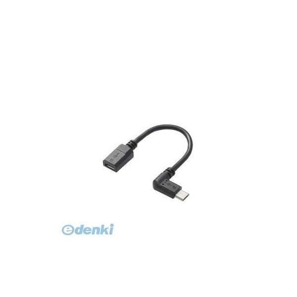 ELECOM エレコム TB-MBFMBL01BK micro−USB L字変換ケーブル【左側接続タイプ】 TBMBFMBL01BK | 
