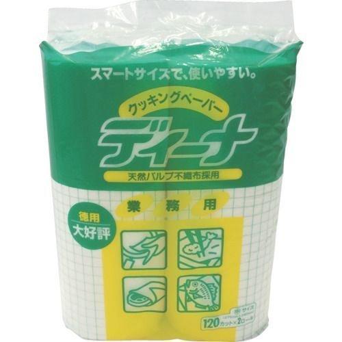 あすつく対応 「直送」 ユニチャーム  45012 ディーナ Ｇディーナクッキングペーパーロール徳用中 ２本入 | 