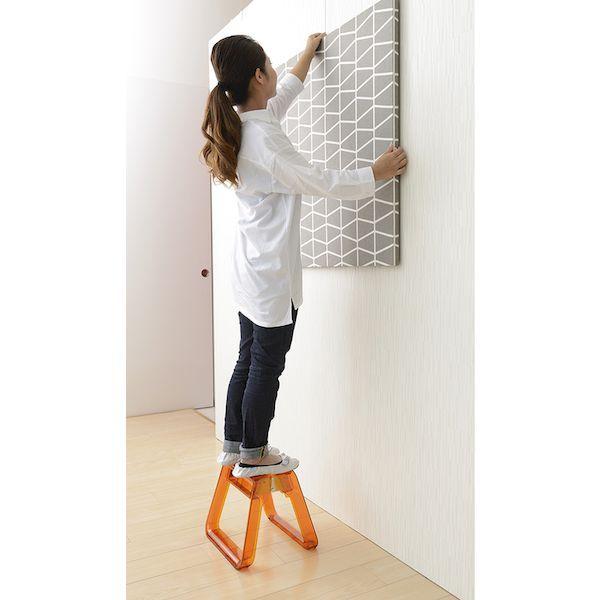 あすつく対応 「直送」 ピカコーポレイション GEMSCG 樹脂製踏台 ＧＥＭ ＳＴＥＰ クリアガラス GEMS-CG |  | 02