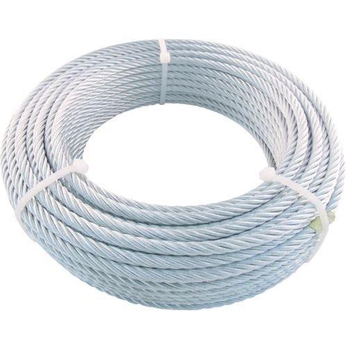 トラスコ中山  JWM9S30 ＪＩＳ規格品メッキ付ワイヤロープ ６Ｘ２４ Φ９ｍｍＸ３０ｍ | 