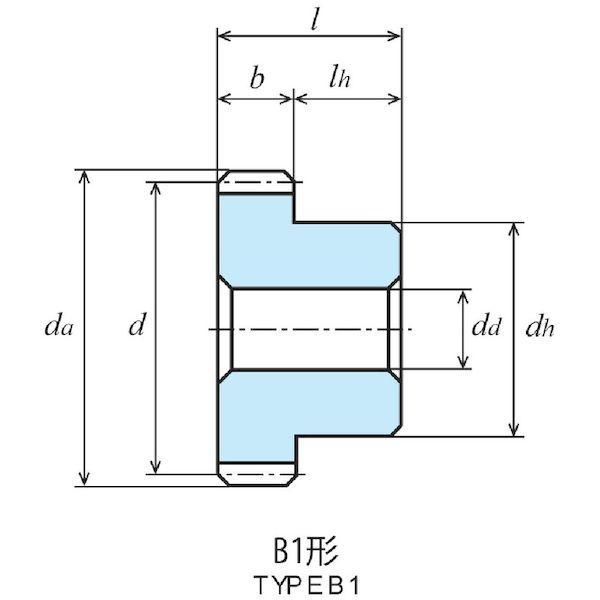協育歯車工業  S1S50BA0610 KG 平歯車 モジュール1．0 S45C B1形 |  | 01