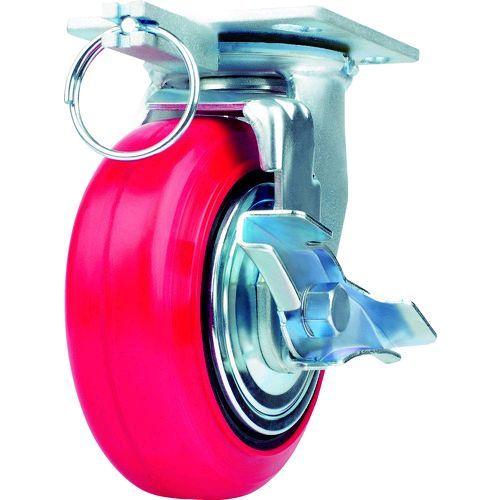あすつく対応 「直送」 ＳＡＭＳＯＮＧ　ＣＡＳＴＥＲ TP6650PCITGTLB 重荷重用キャスター 自在ストッパー付 耐湿ウレタン車１２５ｍｍ | 