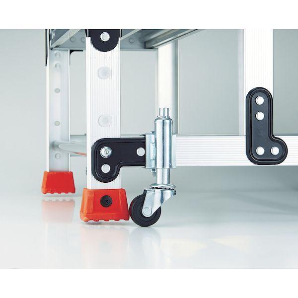 あすつく対応 「直送」 トラスコ中山  TSC1A １段２段用アルミ作業用踏台スプリングキャスター ４個１セット |  | 01