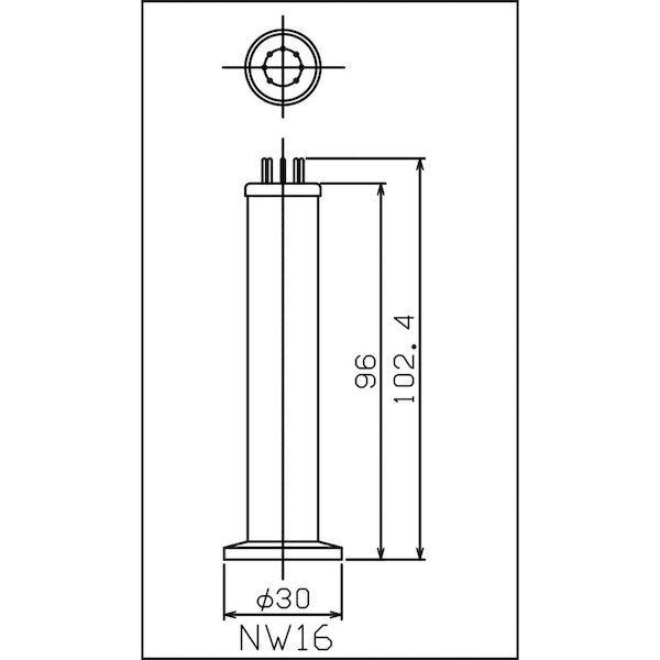 あすつく対応 「直送」 アルバック販売 WP16 ピラニ真空計測定子 ＮＷ１６ | ブランド登録なし | 01