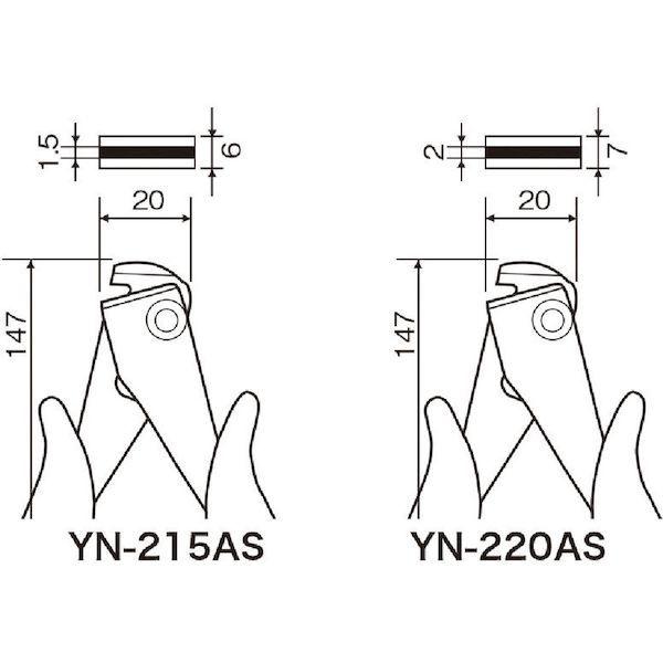 あすつく対応 「直送」 太洋電機産業  YN215AS 基板ミシン目カッター |  | 04