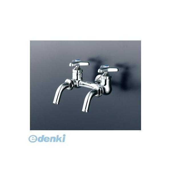直送 代引不可・他メーカー同梱不可 KVK K112-JAN 二口吐水回転水栓 K112JAN【キャンセル不可】 | 