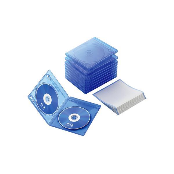 ELECOM エレコム CCD-BLU210CBU Blu-rayディスクケース 2枚収納タイプ CCDBLU210CBU | 