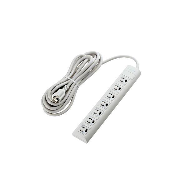 あすつく対応 「直送」 ELECOM エレコム T-H3750NM 法人用タップ ３Ｐ 抜け止め マグネット ７個口 ５．０ｍ TH3750NM | 