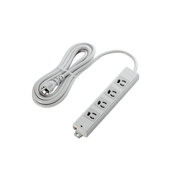 あすつく対応 「直送」 ELECOM エレコム T-WRM3430LG/RS ＲｏＨＳ対応 ３Ｐ 抜け止 マグネット ４個口 ３．０ｍ グレー TWRM3430LG/RS | 