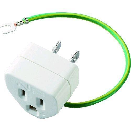 あすつく対応 「直送」 ELECOM エレコム T-H32N タップ ノイズＯＡアダプタ ３ピンー２ピン変換プラグ TH32N | 