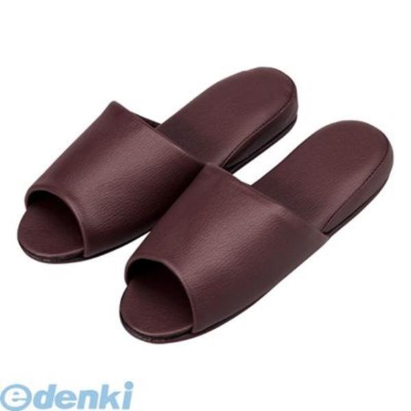 オーミケンシ  10835400 (10P) 抗菌レザー調スリッパ前開１０足ダークワイ 10835400(10P) | 
