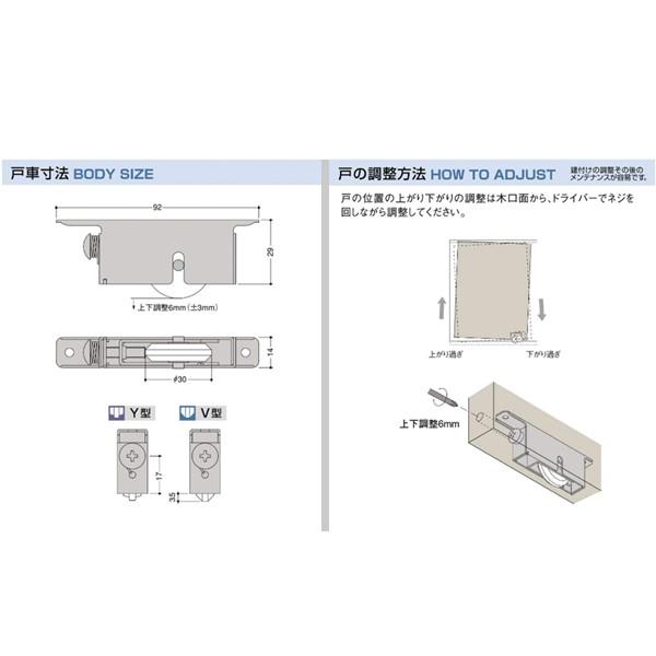 家研販売 KAKEN P4-V4 （PP）木製引戸用 調整戸車 P4型 P4V4 |  | 01
