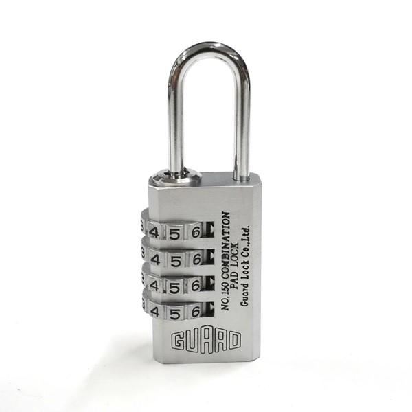 ガードロック  NO.150-30MM COMBINASION PADLOCK 4段番号錠 No．150 シルバー 30mm NO.15030MM |  | 02