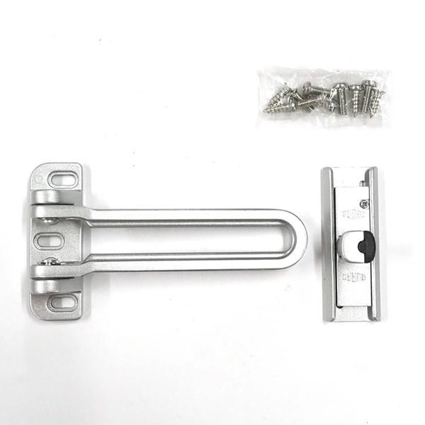 ガードロック  NO.180SL 外開きドア用 取替ドアガード 自動調整受座付 シルバー |  | 04