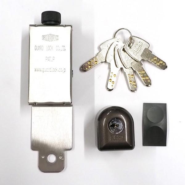 在庫 ガードロック  NO.550B 玄関ドア用 ぼー犯錠 一般品 ブロンズ あすつく対応 |  | 04