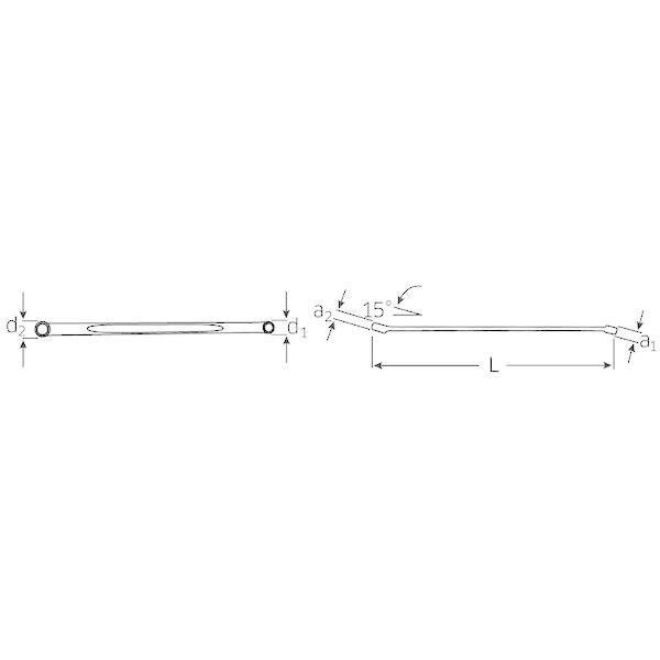 スタビレー 220A-3/8X7/16 ロングメガネレンチ HPQ 220A3/8X7/16 |  | 01