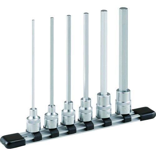 あすつく対応 「直送」 前田金属工業 ＴＯＮＥ HH306LL 超ロングヘキサゴンソケットセット ホルダー付 ６ｐｃｓ トネ 1S 差込角 | TONE